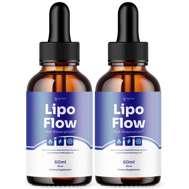 Llipoflow Natural Weight Loss Support Supplement Bottle